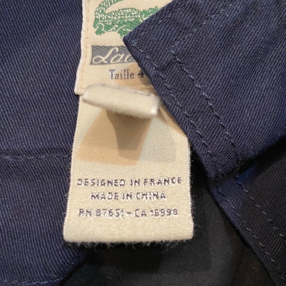 LACOSTE Men’s Black Chinos sz35 - Picture 9 of 9